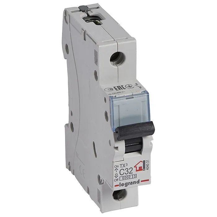 Circuit breaker Legrand TX3 1-P (C) 6kA