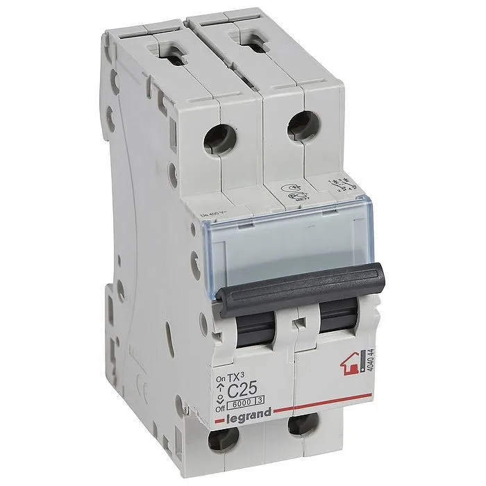 Ավտոմատ անջատիչ Legrand TX3 2-P (C) 6kA