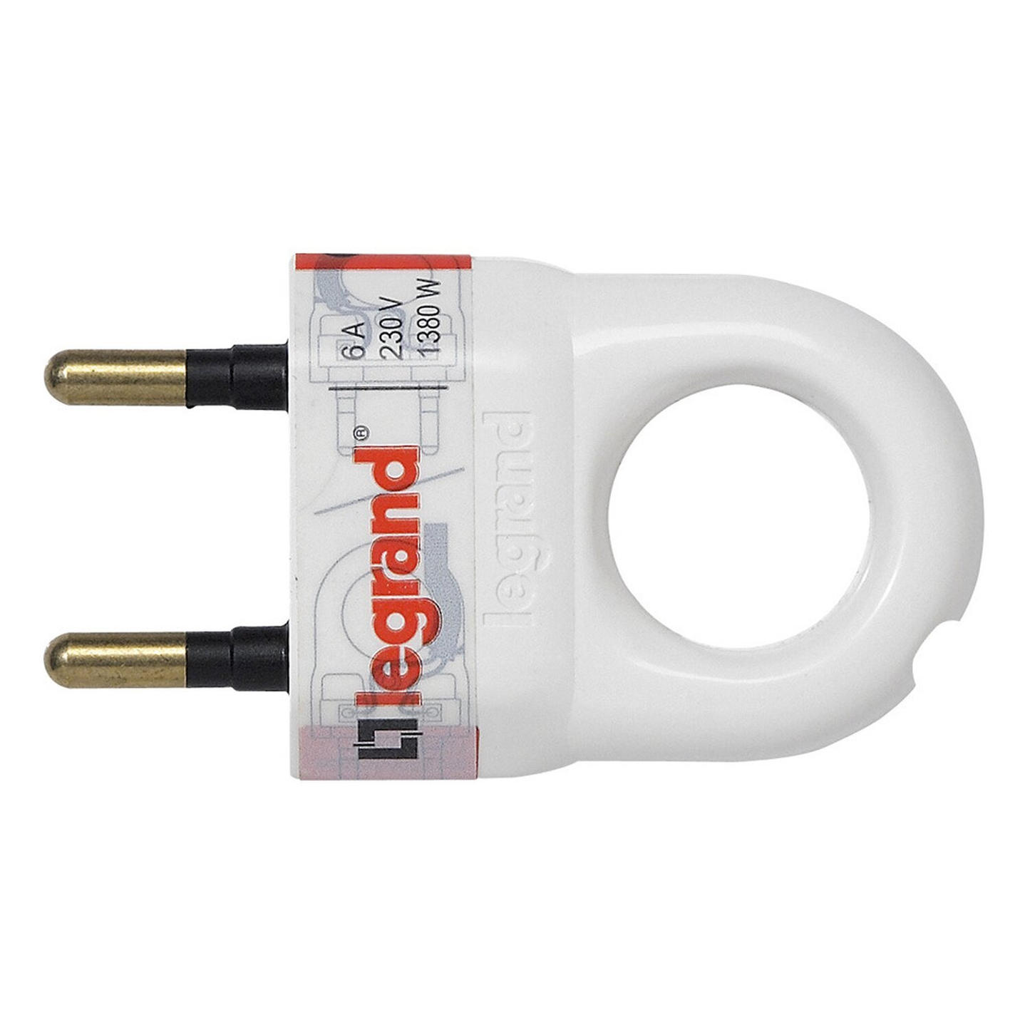 Plug with ring Legrand Helium 6-A