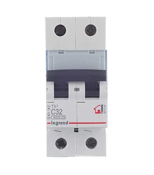 Ավտոմատ անջատիչ Legrand TX3 2-P (C) 6kA