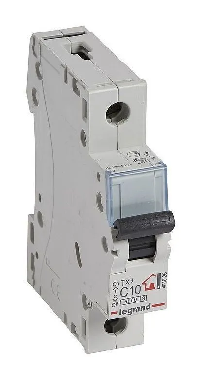 Ավտոմատ անջատիչ Legrand TX3 1-P 6A-63A (C)  6kA