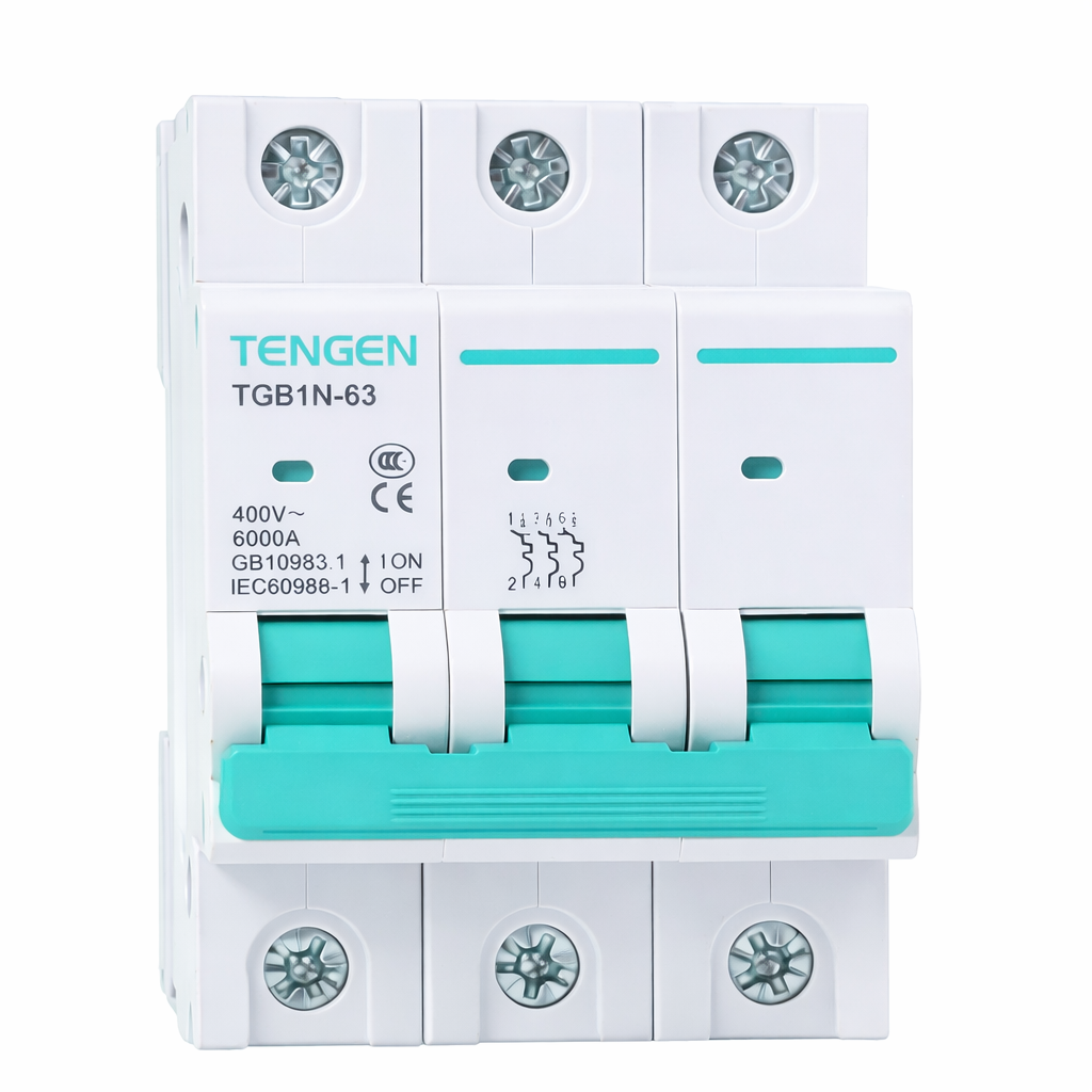 Ավտոմատ անջատիչ Tengen TGB1N-63 3-P 6A-63A (C)  6kA
