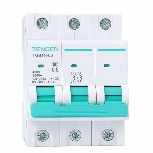 Ավտոմատ անջատիչ Tengen TGB1N-63 3-P 6A-63A (C)  6kA