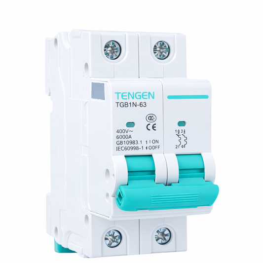 Ավտոմատ անջատիչ Tengen TGB1N-63 2-P 10A-63A (C)  6kA