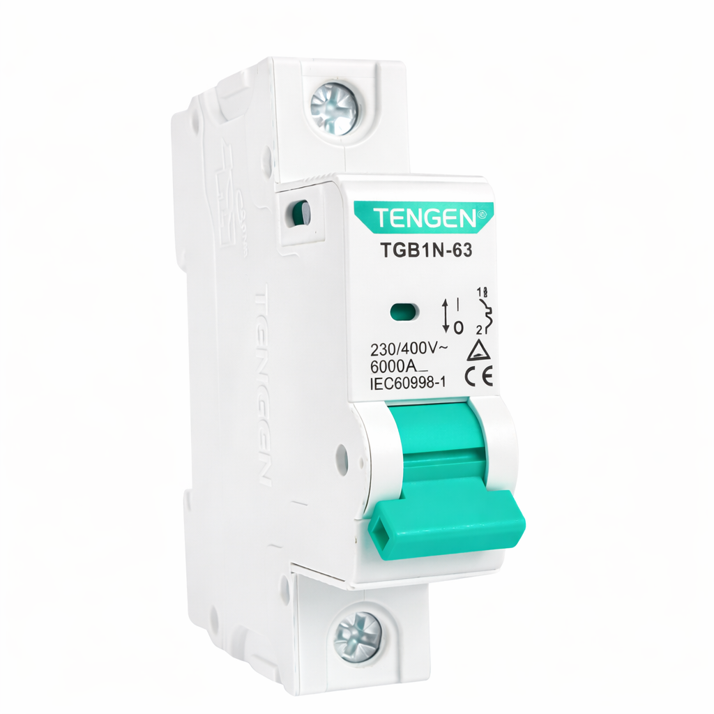 Ավտոմատ անջատիչ Tengen TGB1N-63 1-P 6A-63A (C)  6kA
