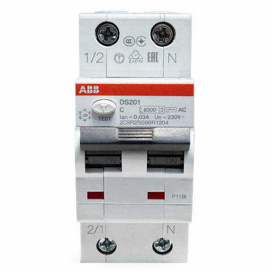 Դիֆֆերենցիալ Անջատիչ(DIF) ABB DS202 1P+N (C) 0.03A