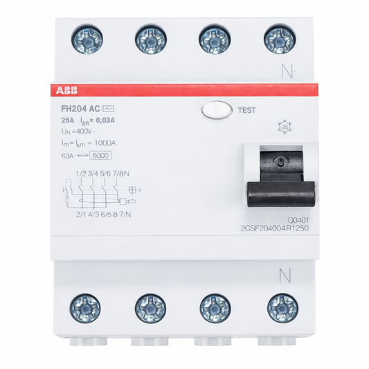 Դիֆֆերենցիալ Անջատիչ(UZO) ABB FH204 4-P 0.03A