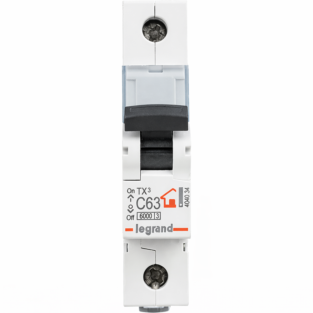 Ավտոմատ անջատիչ Legrand TX3 1-P 6A-63A (C)  6kA