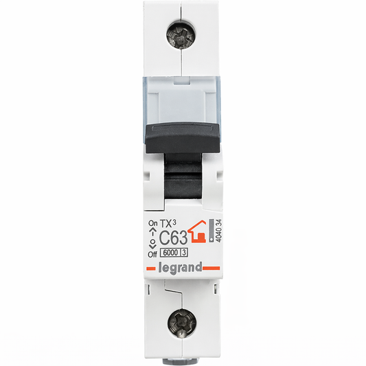 Ավտոմատ անջատիչ Legrand TX3 1-P 6A-63A (C)  6kA