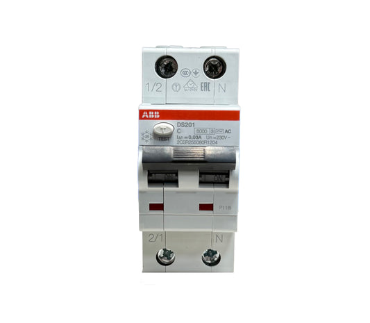 Differential Switch (DIF) ABB DS202 1P+N (C) 0.03A